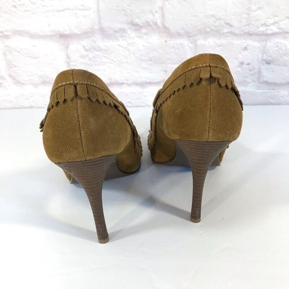 Mia Womens Hannah Classic Pumps Brown Suede Slip On Tassel Shoes 7.5 M - Picture 3 of 9
